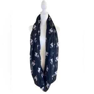Target Brand Black and White Pug Scarf